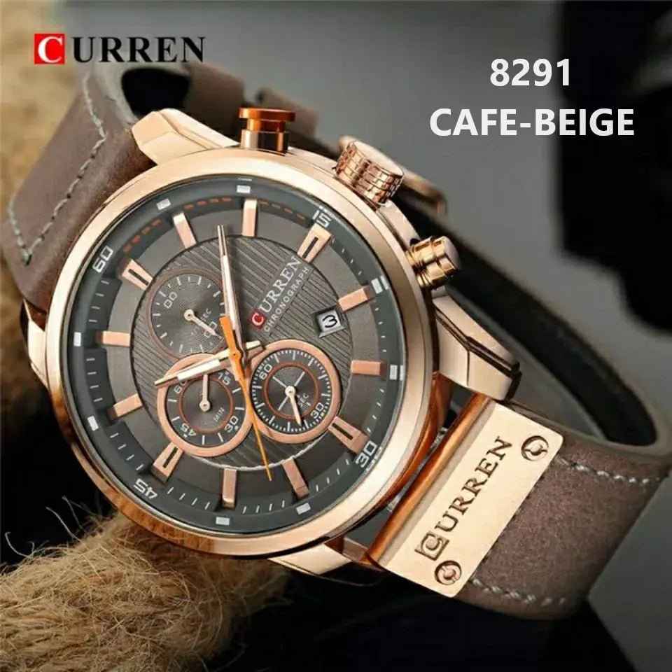 Reloj Curren Caballero Correa De Cuero Ref. 8291 - Edyem