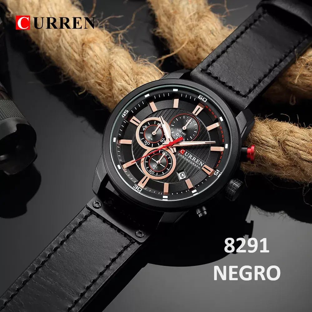 Reloj Curren Caballero Correa De Cuero Ref. 8291 - Edyem