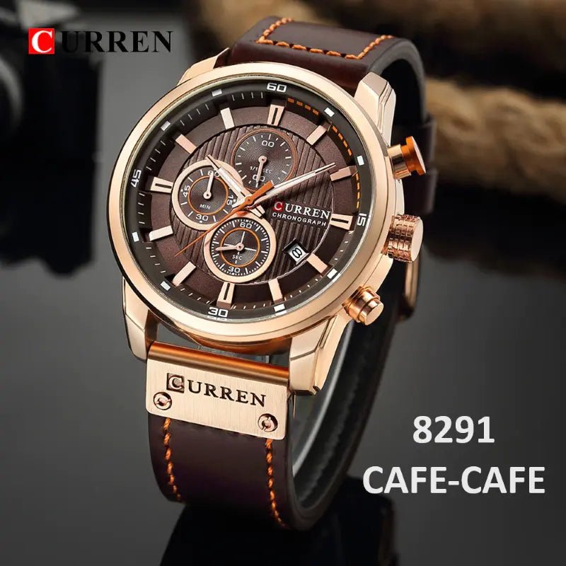 Reloj Curren Caballero Correa De Cuero Ref. 8291 - Edyem