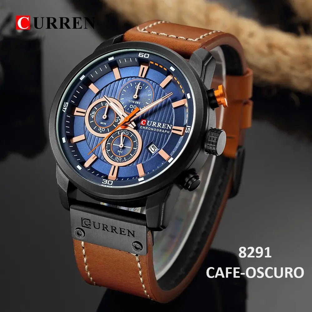 Reloj Curren Caballero Correa De Cuero Ref. 8291 - Edyem