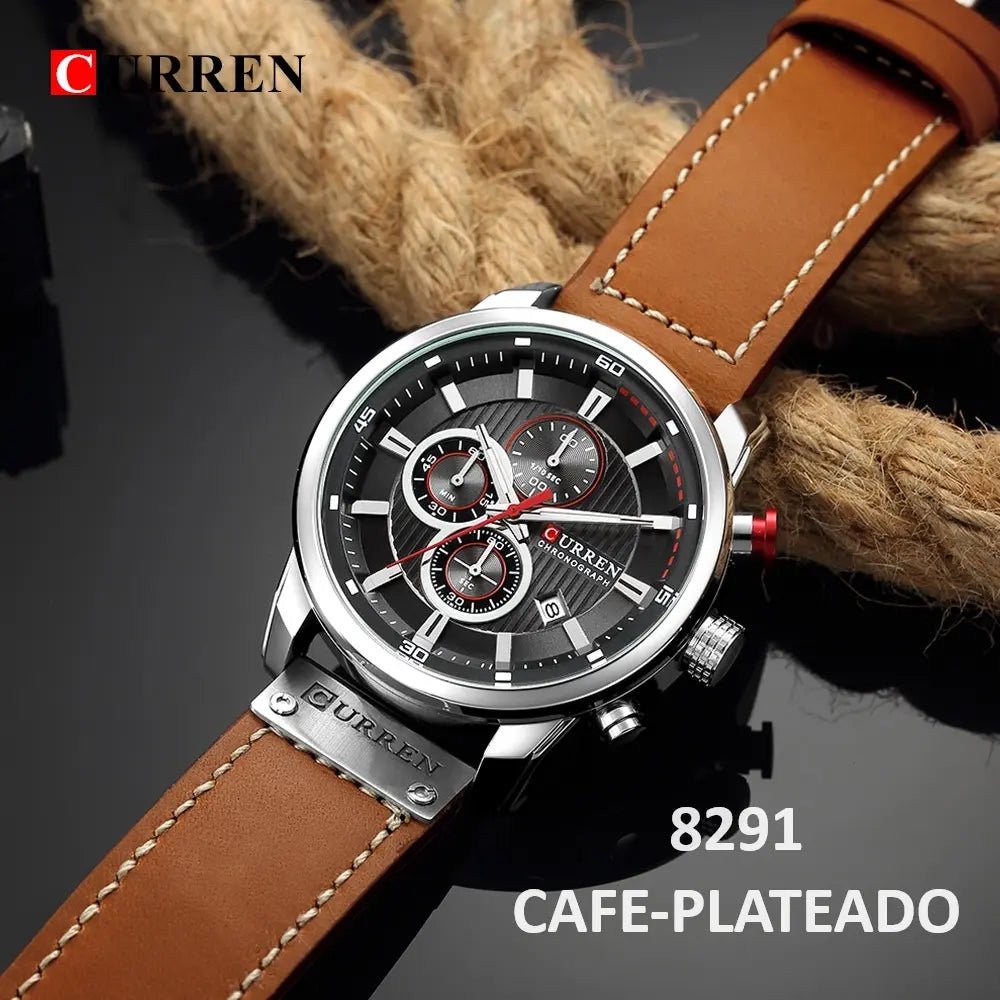 Reloj Curren Caballero Correa De Cuero Ref. 8291 - Edyem