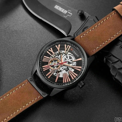 Reloj Curren Hombre Cuero Automático Ref. 8299 - Edyem