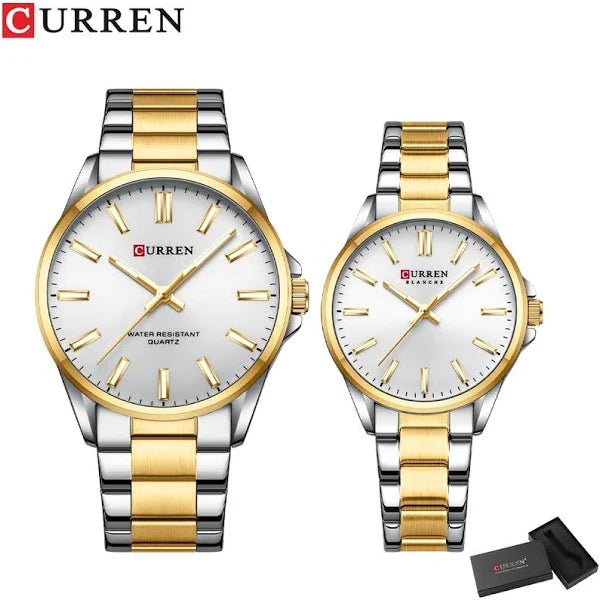 Reloj Curren para Pareja Ref. 9090 – Clásico y atemporal para dos - Edyem